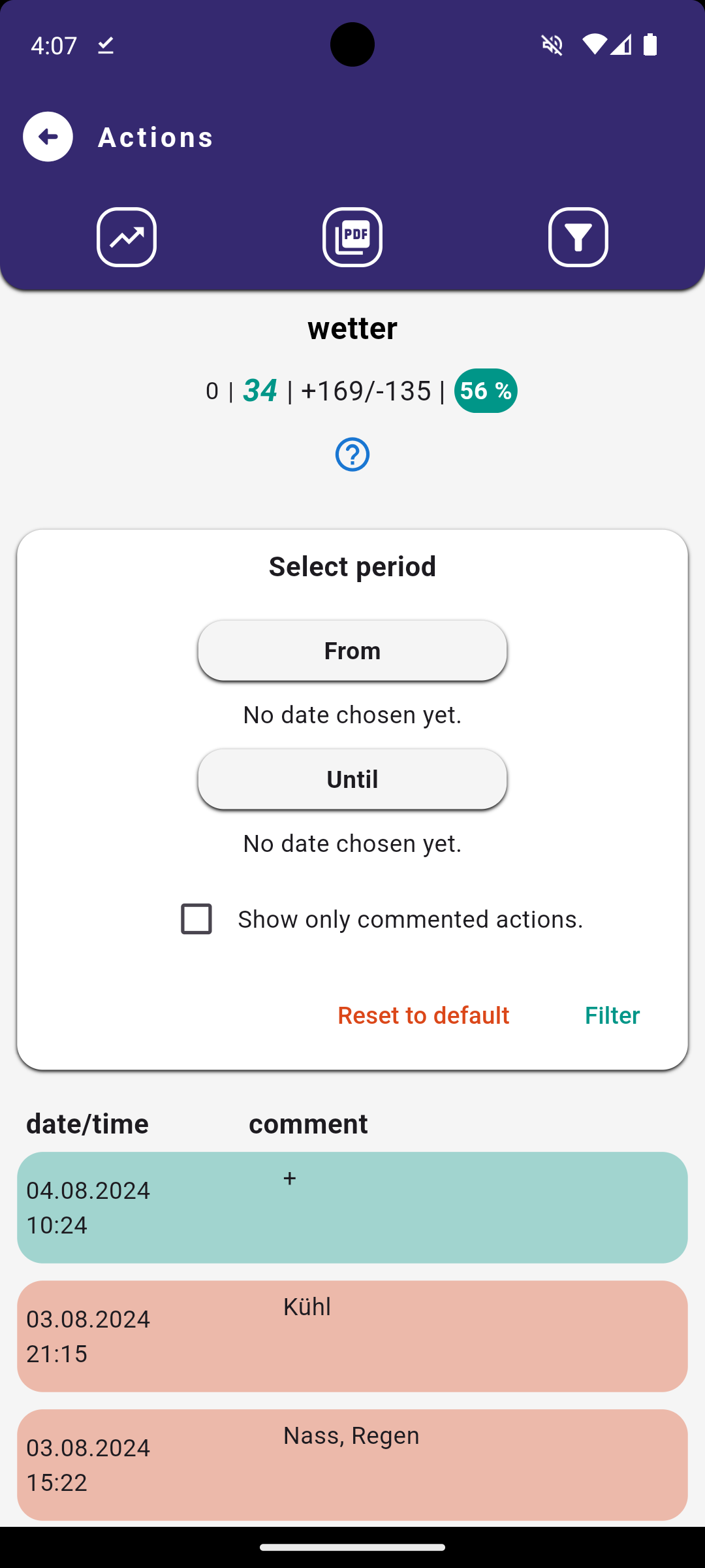 Select period